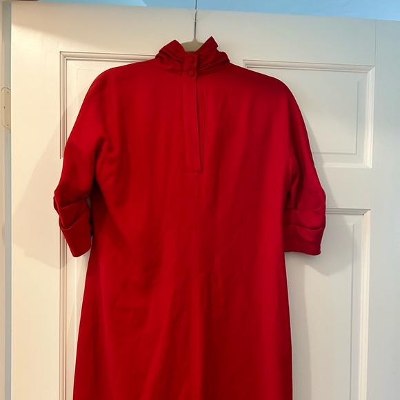 Armani red dress, size 10, wool and viscose - Picture 10 of 10